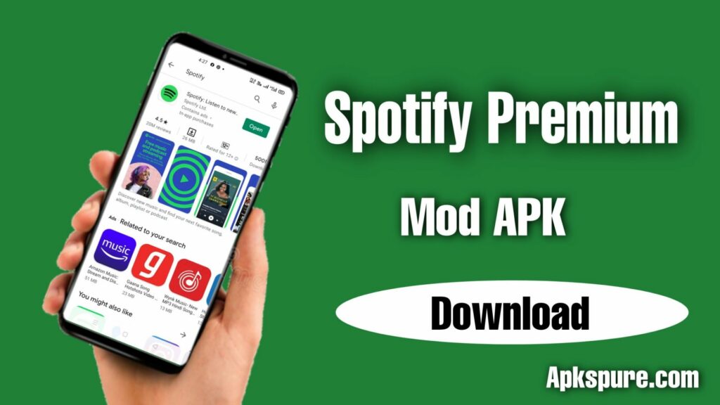 Spotify Premium Mod Apk 8.8.56.538 android [Cracked] [No Root]