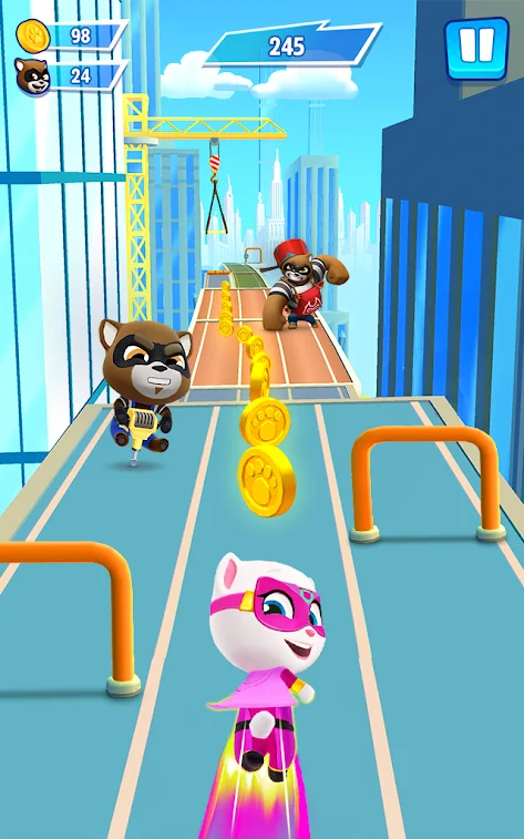 talking tom hero dash mod apk