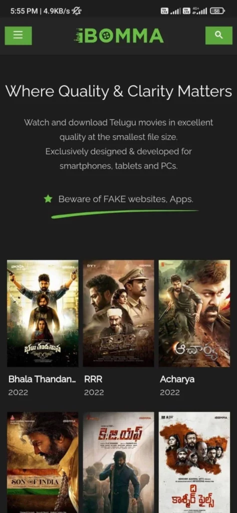 Watch iBomma Telugu Movies New & iBomma App APK Desi MMS