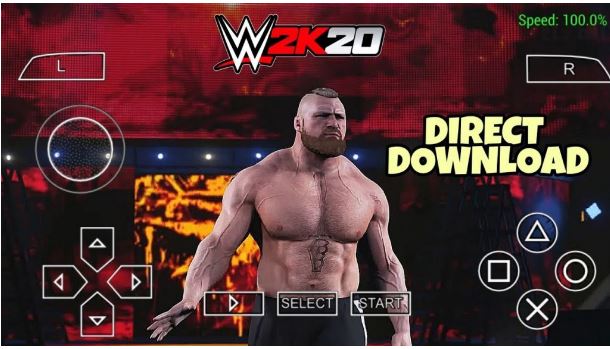 WWE 2K20 Mod APK Download (PPSSPP PSP) Fully Unlocked