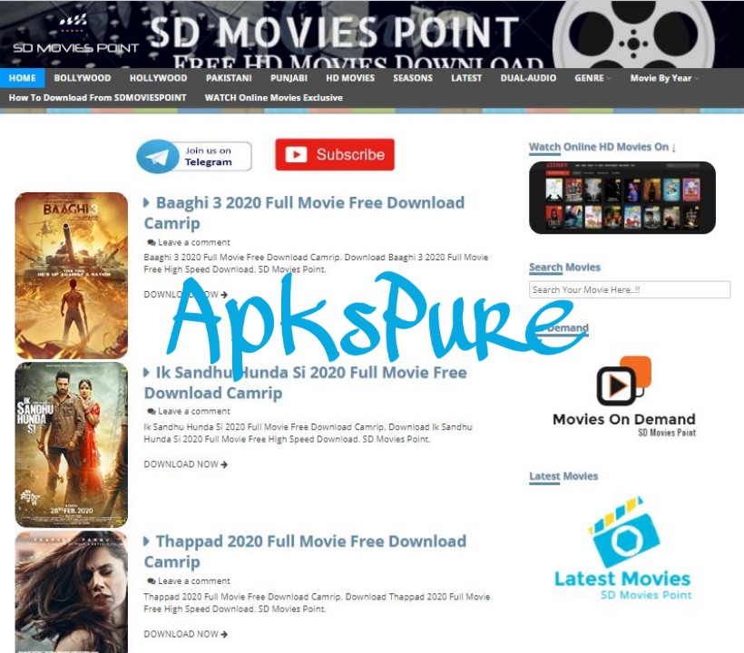 SD Movies Point Download Bollywood, Hollywood & South Movies