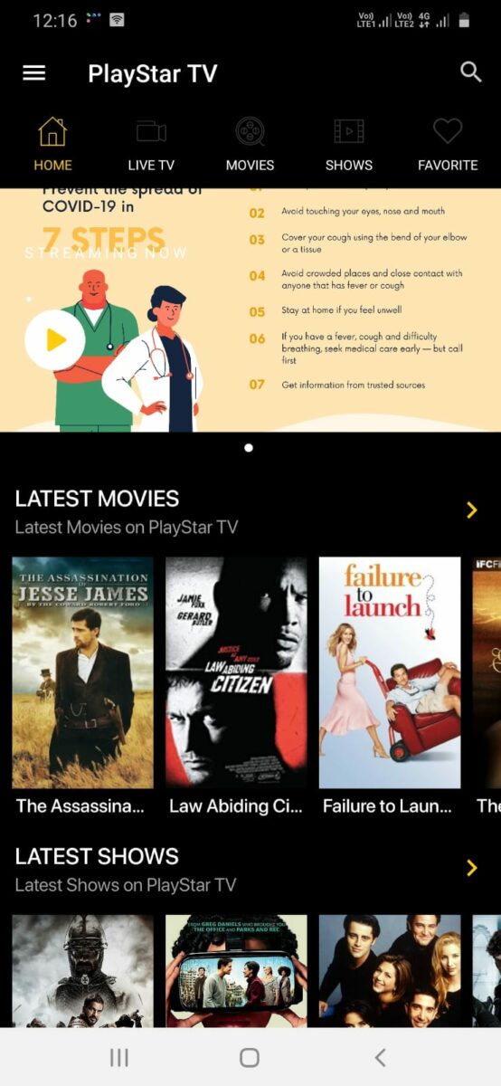 PlayStar TV APK Download v2.2 Watch Movies &amp; TV Shows Online