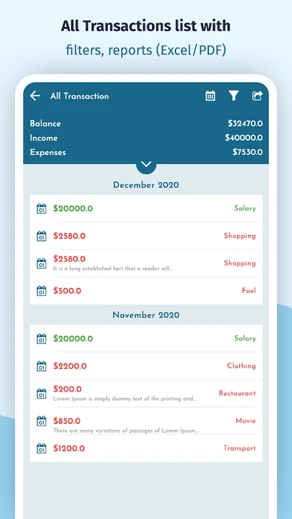 income expense manager pro apk