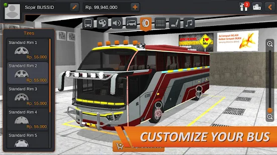 bus simulator indonesia mod apk + obb unlimited money