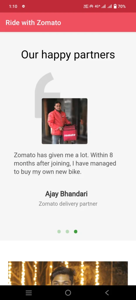 Zomato Delivery App