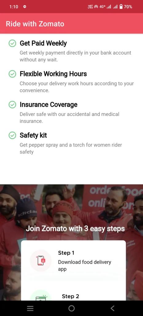 Zomato Delivery App Apk