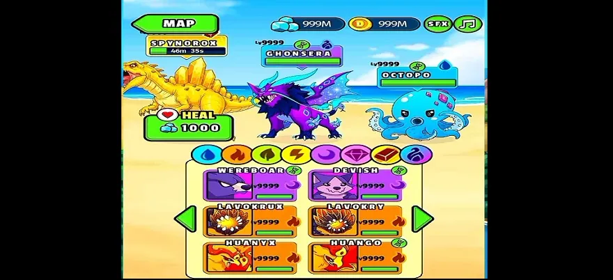 Dynamons World Mod APK Modified Features Inside Dynamons World Hack