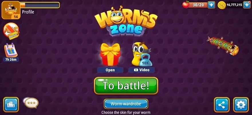 Worms Zone Mod APK