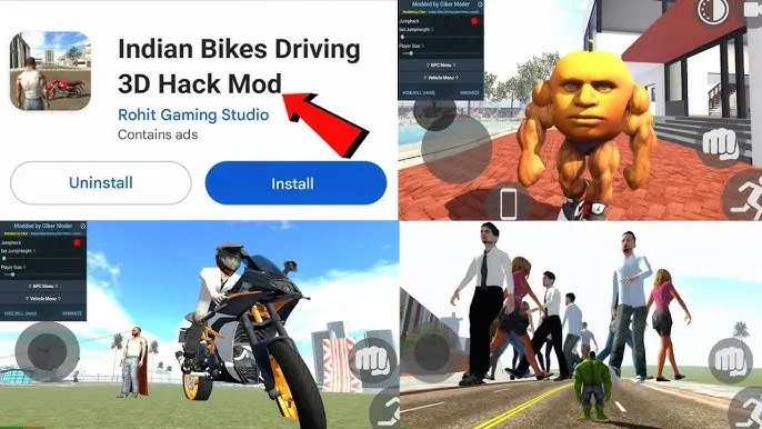 Banner Indian Bikes Driving 3D mod apk